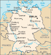 mapa Alemanha